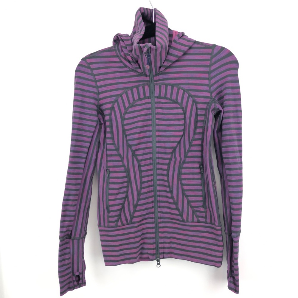 Lululemon Stride Jacket purple/gray space dye